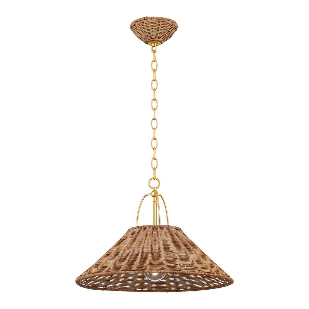 Mitzi Davida Aged Brass 20W x 6L x 13.75H Pendant