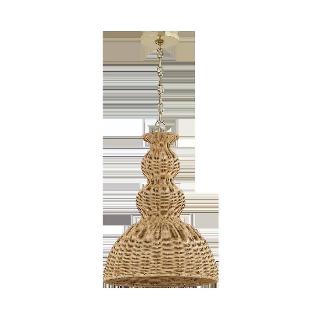 Mitzi MAYLA AGED BRASS 15.25W x 15.25L x 22.75H Pendant