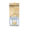 Mitzi Rosalie Aged Brass/Soft Arctic Blue 13.25W X 13.25L X 19.5H Pendant