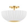 Mitzi Anne Aged Brass 15W X 8.5L X 7.75H Flush Mount