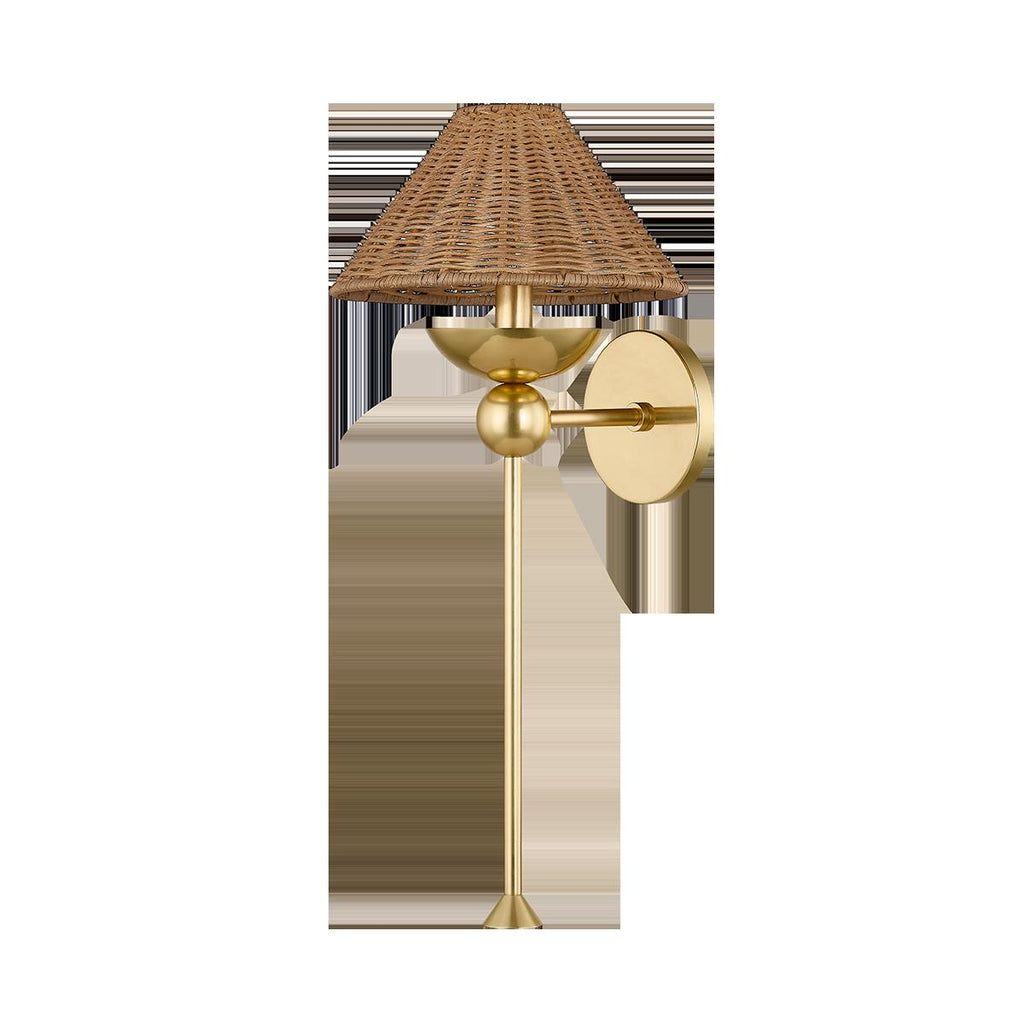 Mitzi PERILLA AGED BRASS 9.5W x 9.5L x 21.25H Wall Sconce