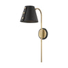 Mitzi Meta Aged Brass/Black 6.75W X 5L X 22H Wall Sconce