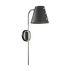 Mitzi Meta Polished Nickel/Black 6.75W X 5L X 22H Wall Sconce