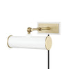 Mitzi Holly Aged Brass/Soft Off White 8.25W X 5L X 4.75H Wall Sconce