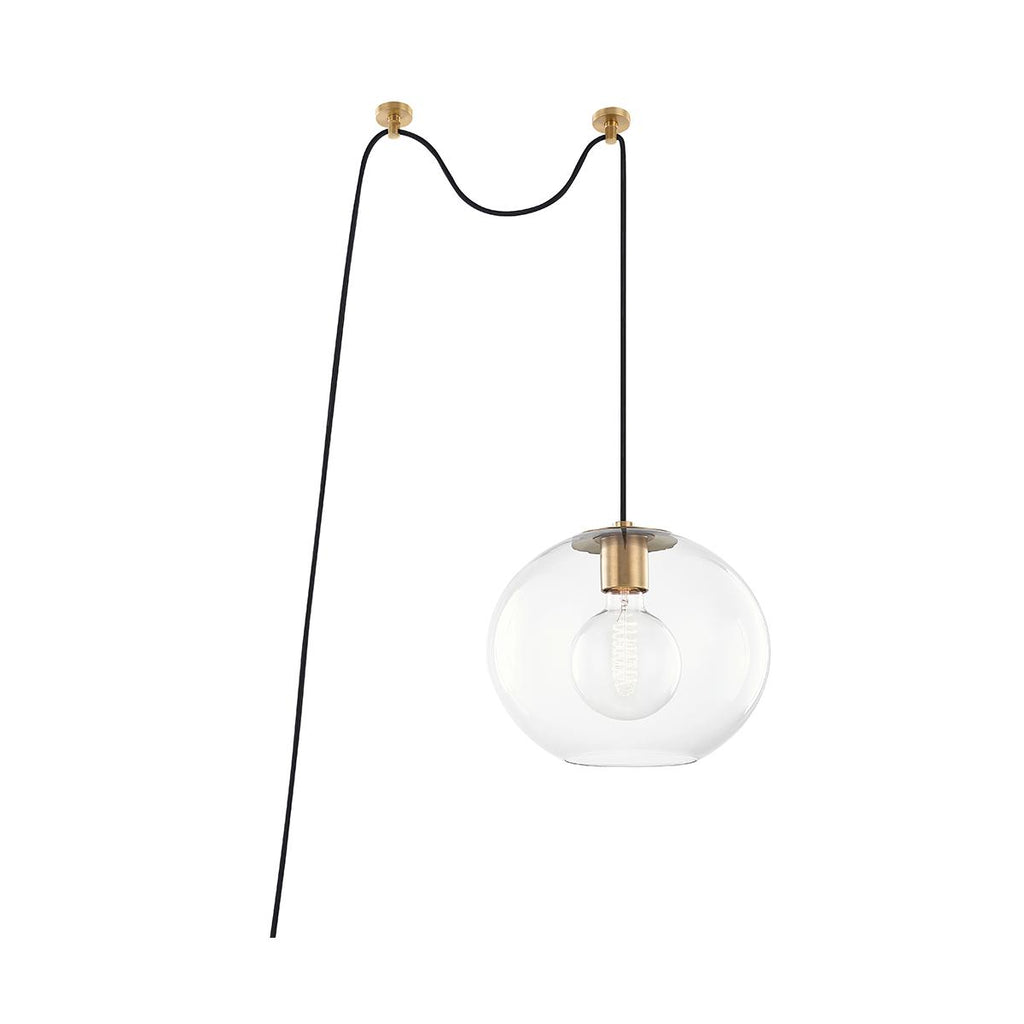 Mitzi Margot Aged Brass 12.25W x 28L x 10.5H Pendant