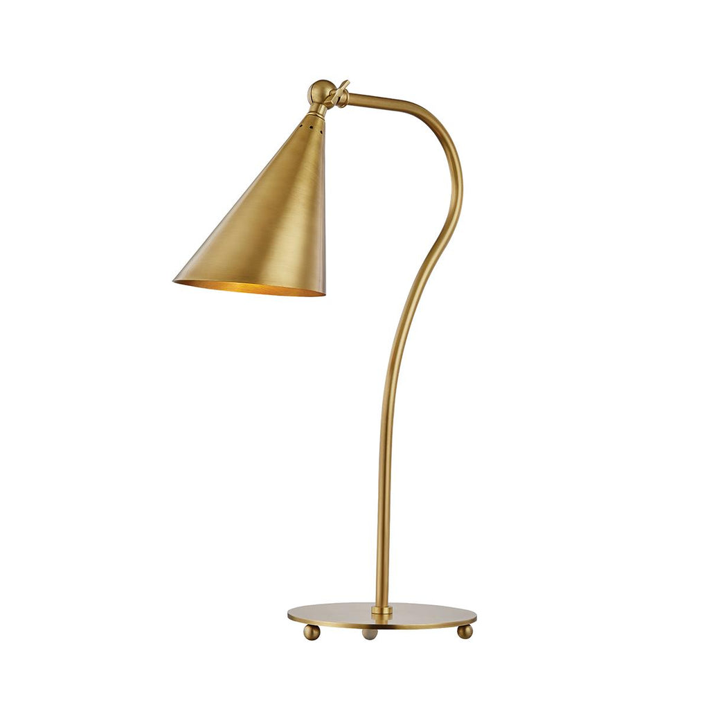 Mitzi Lupe Aged Brass 7W x 40L x 20.5H Table Lamp