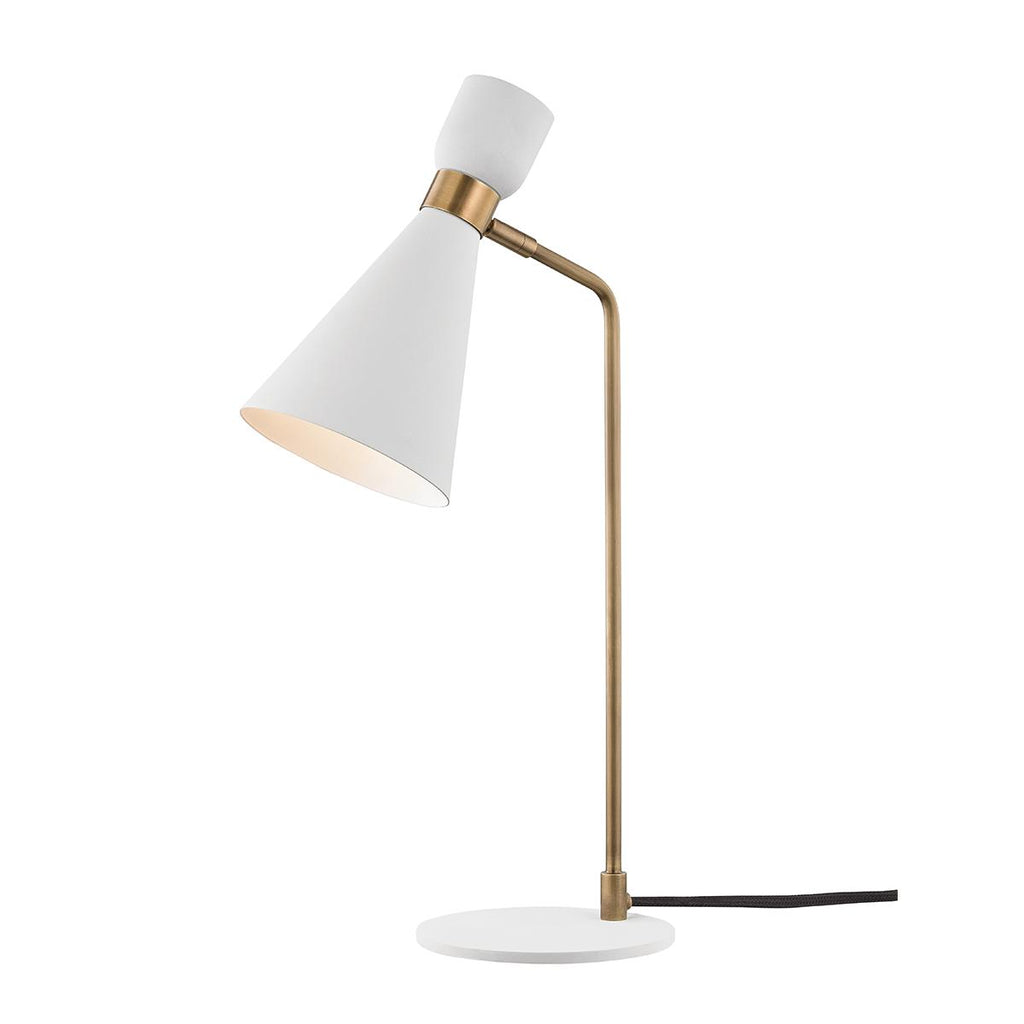 Mitzi Willa Aged Brass/soft Off White 12.25W x 42L x 24.25H Table Lamp