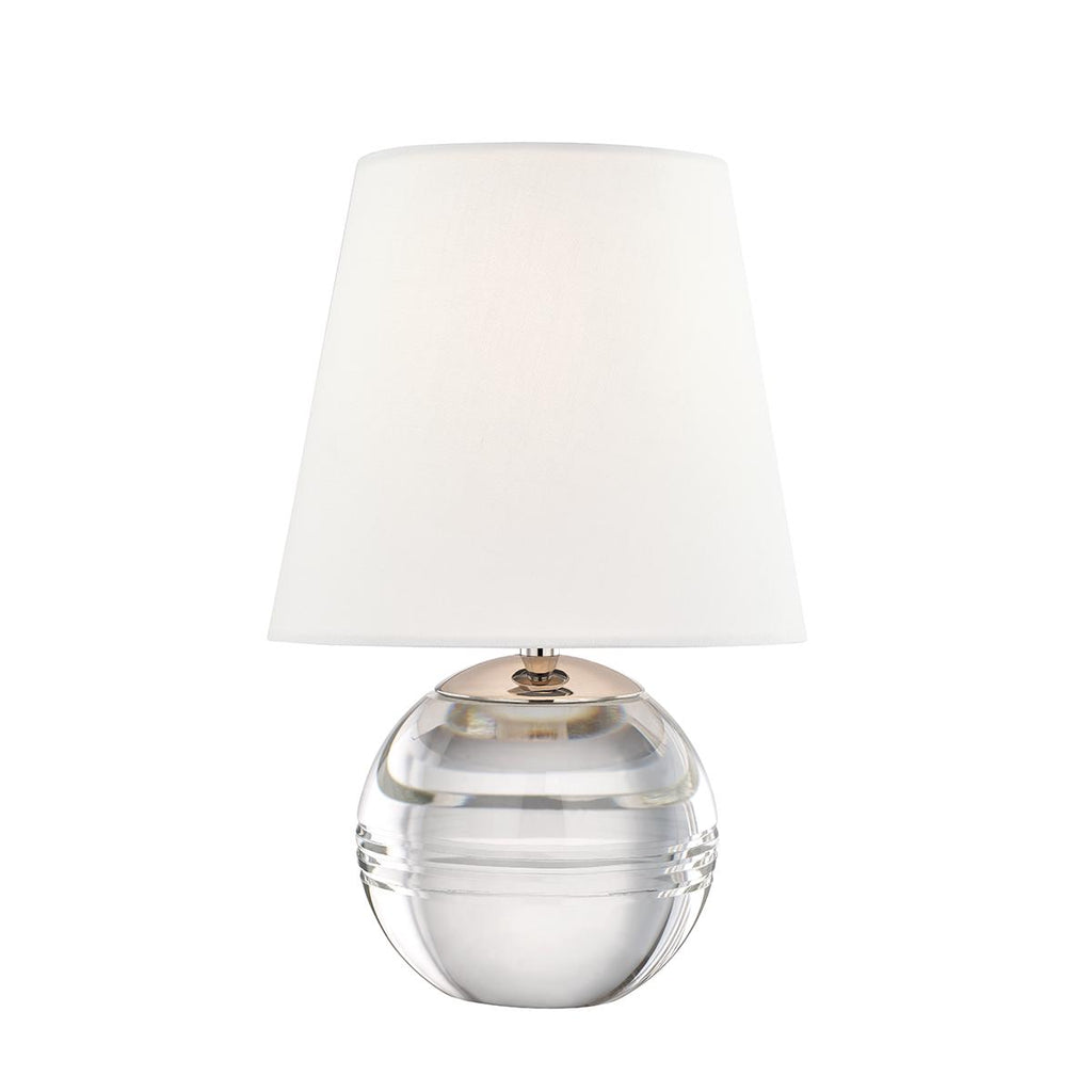 Mitzi Nicole Polished Nickel 8.5W x 4.25L x 12.75H Table Lamp