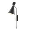 Mitzi Willa Polished Nickel/Black 6.25W X 32L X 24H Wall Sconce