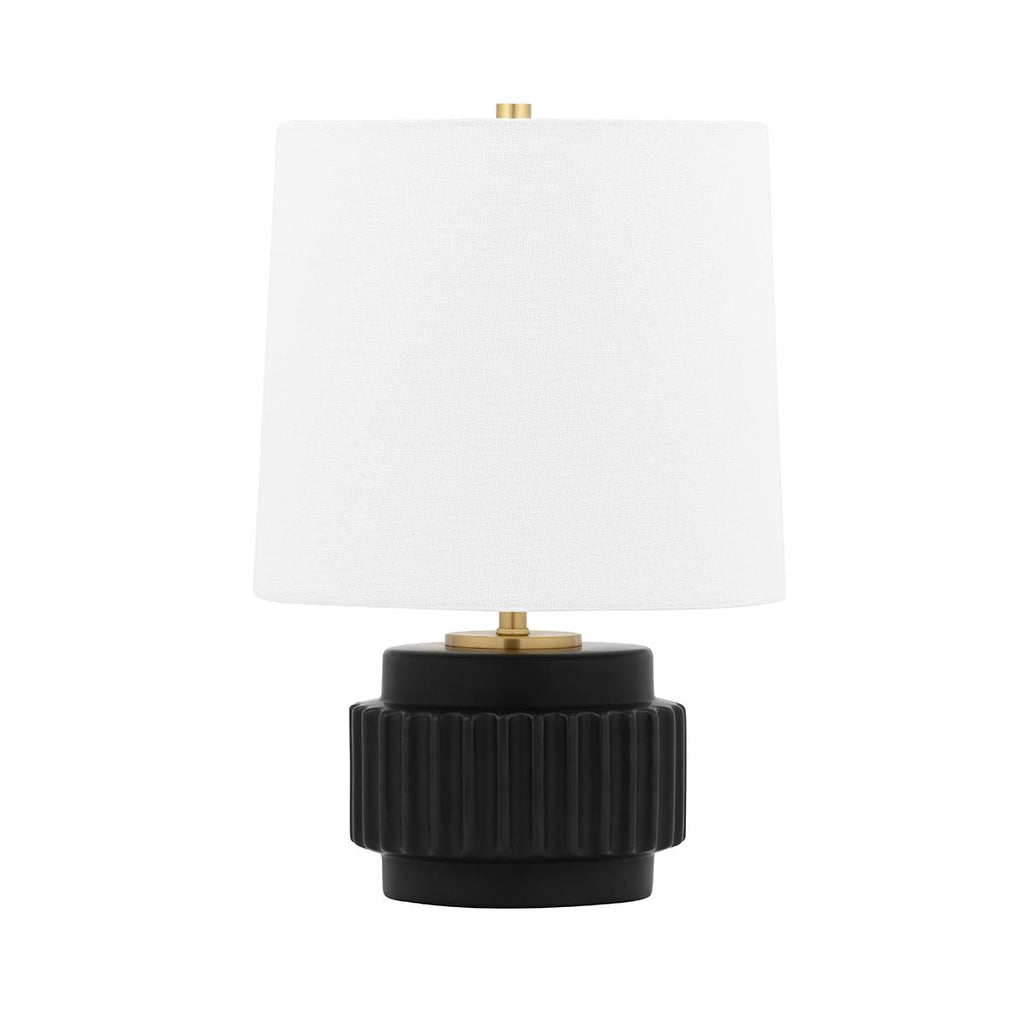 Mitzi Kalani Matte Black 9.25W x 5.75L x 14H Table Lamp