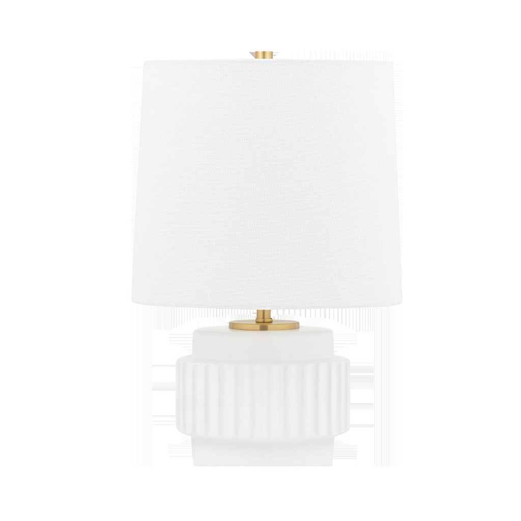 Mitzi Kalani Matte White 9.25W x 5.75L x 14H Table Lamp