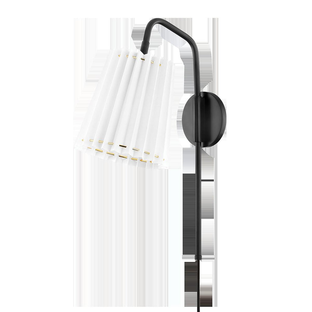 Mitzi Demi Soft Black 7.75W x 5L x 20.25H Wall Sconce