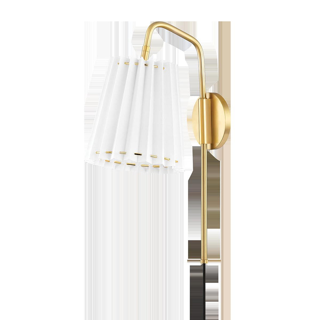 Mitzi Demi Aged Brass 7.75W x 5L x 20.25H Wall Sconce