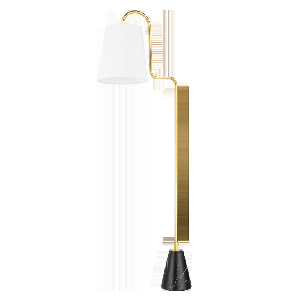 Mitzi Jaimee Aged Brass 21.25W x 5L x 59H Floor Lamp