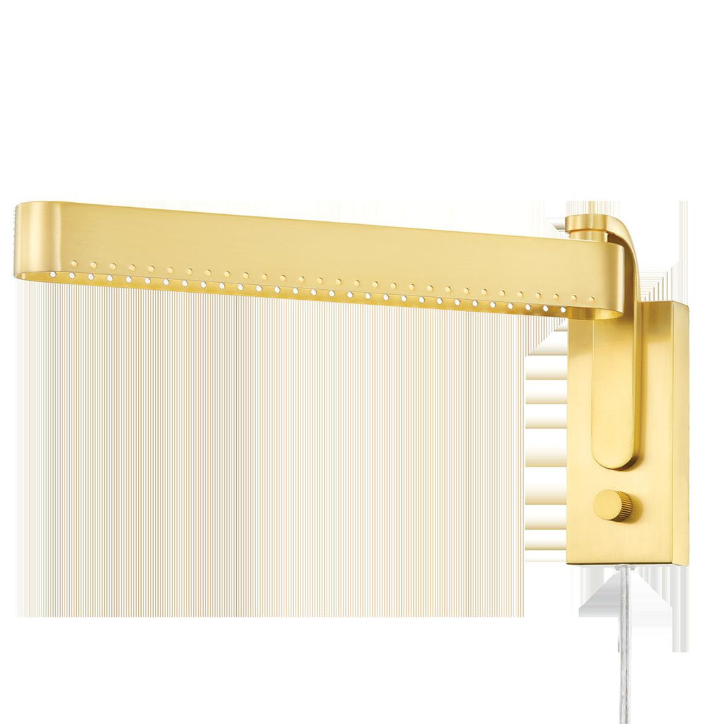 Mitzi JULISSA Aged Brass 13.5W x 48.75L x 6.75H Wall Sconce