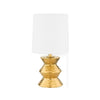 Mitzi Zoe Aged Brass Ceramic Gold 9.5W X 7L X 16.5H Table Lamp