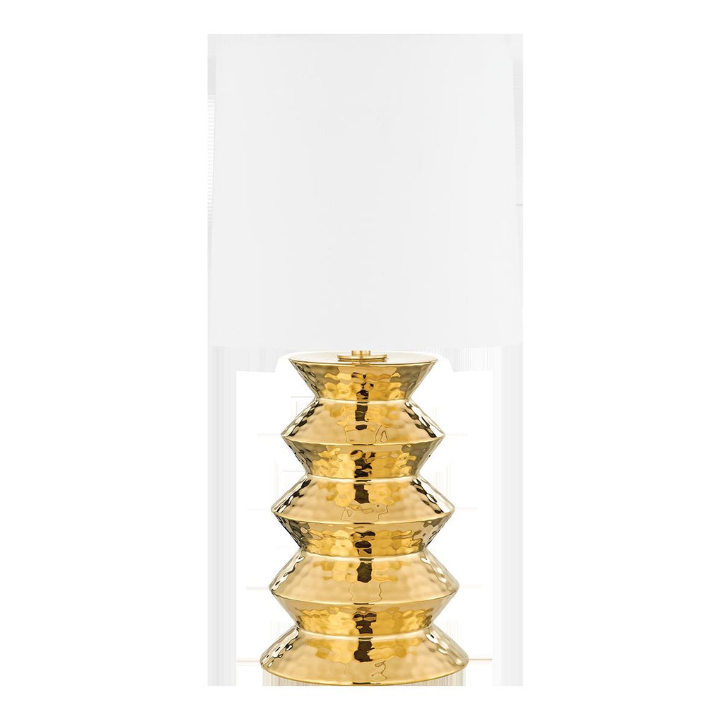 Mitzi Zoe AGED BRASS CERAMIC GOLD 12.5W x 7L x 25H Table Lamp