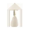 Mitzi Maia Aged Brass/Ceramic Textured Beige 18.75W X 4.75L X 28.25H Table Lamp