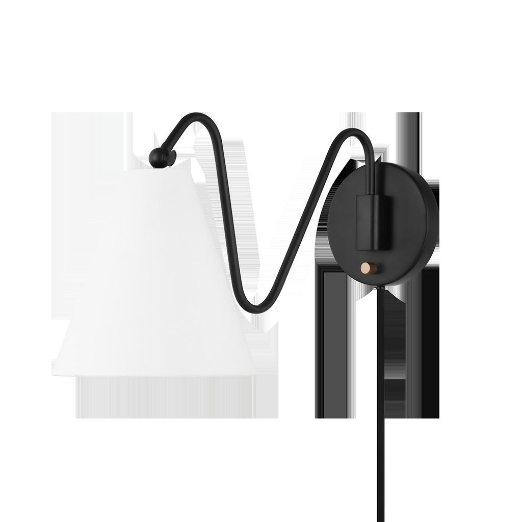 Mitzi Onda Soft Black 9W x 11.75L x 13H Wall Sconce