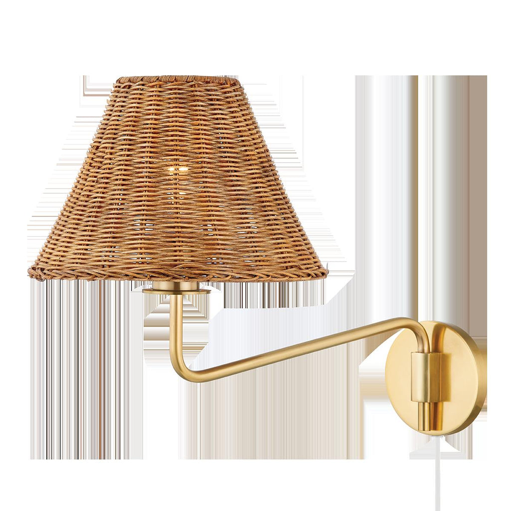 Mitzi Issa Aged Brass 13.5W x 12L x 13.5H Wall Sconce