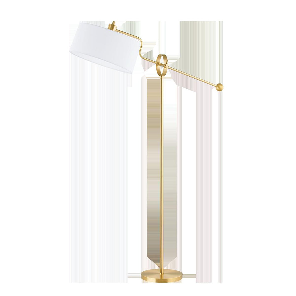 Mitzi Libby Aged Brass 15W x 38.5L x 55.5H Floor Lamp