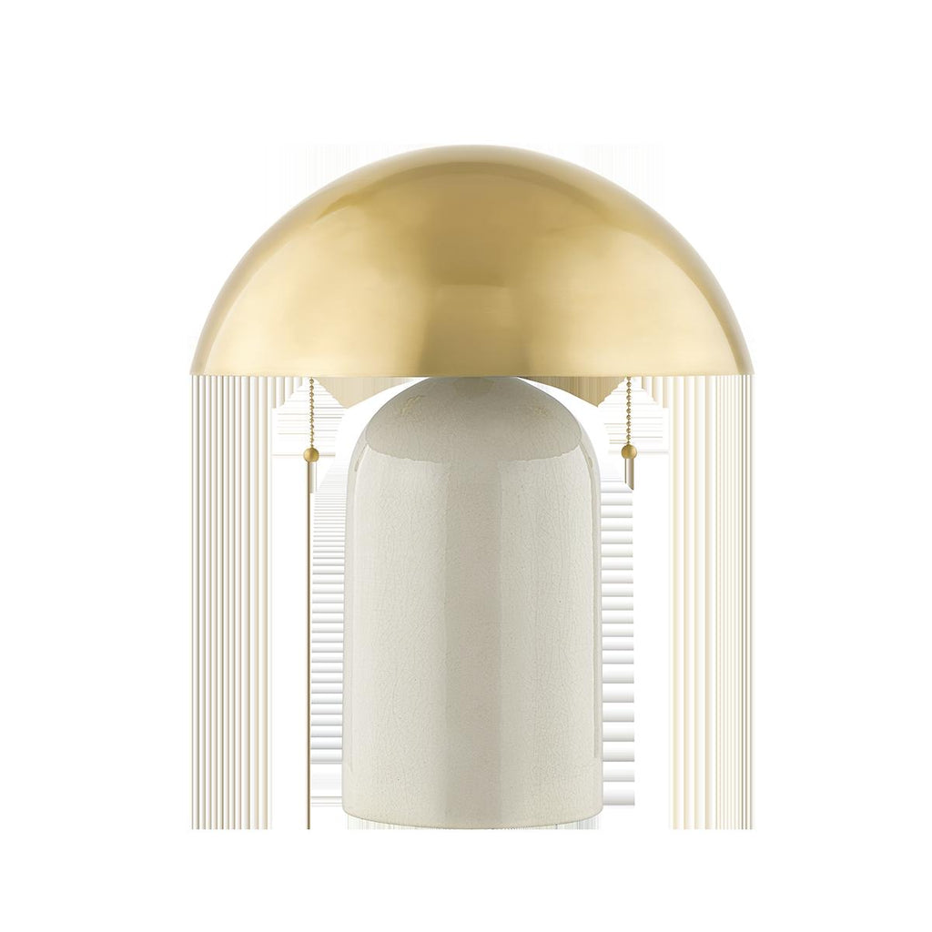 Mitzi Gaia Aged Brass 13.5W x 7.5L x 16.5H Table Lamp