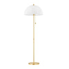 Mitzi Meshelle Aged Brass 20.25W X 4.75L X 64.25H Floor Lamp