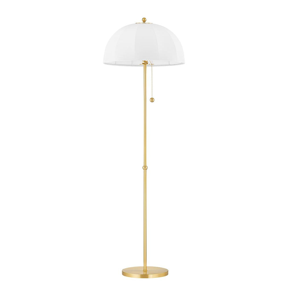 Mitzi MESHELLE Aged Brass 20.25W x 4.75L x 64.25H Floor Lamp