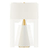 Mitzi Jen Aged Brass/Cream Linen 15.75W X 25L X 24.5H Table Lamp