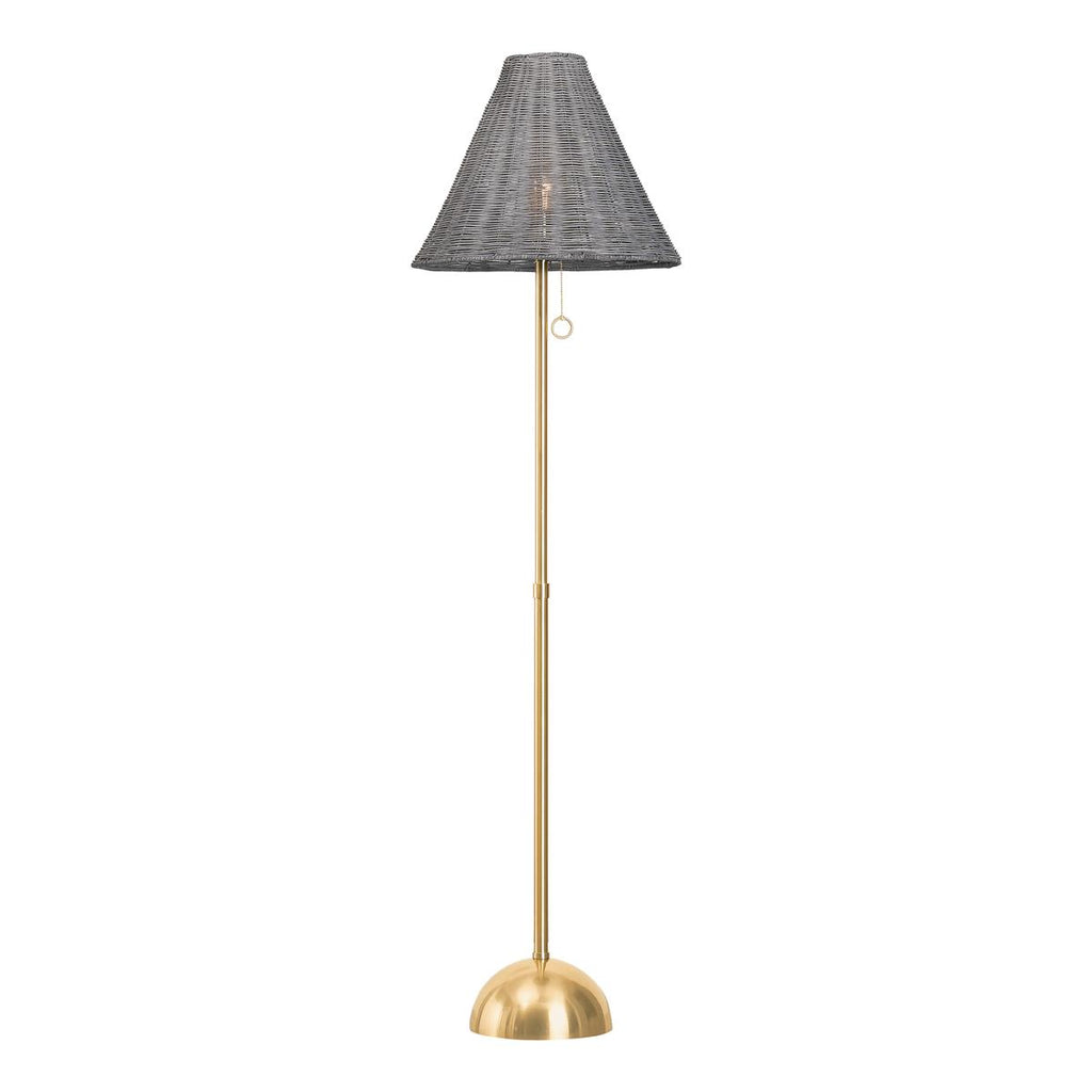 Mitzi DESTINY Aged Brass 18W x 45.25L x 66.5H Floor Lamp