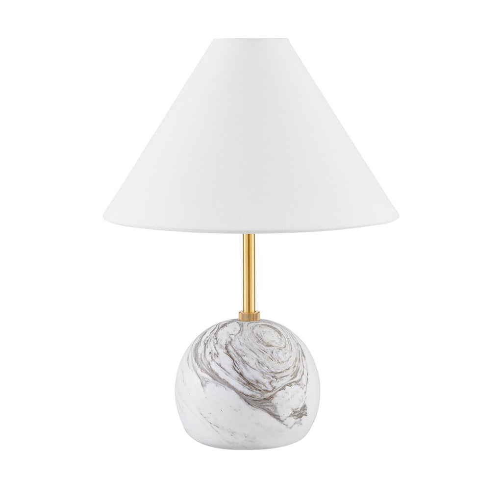 Mitzi JEWEL Aged Brass 11.75W x 6.75L x 16H Table Lamp