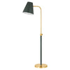 Mitzi Georgann Aged Brass/Soft Studio Green 11W X 21.75L X 52H Floor Lamp