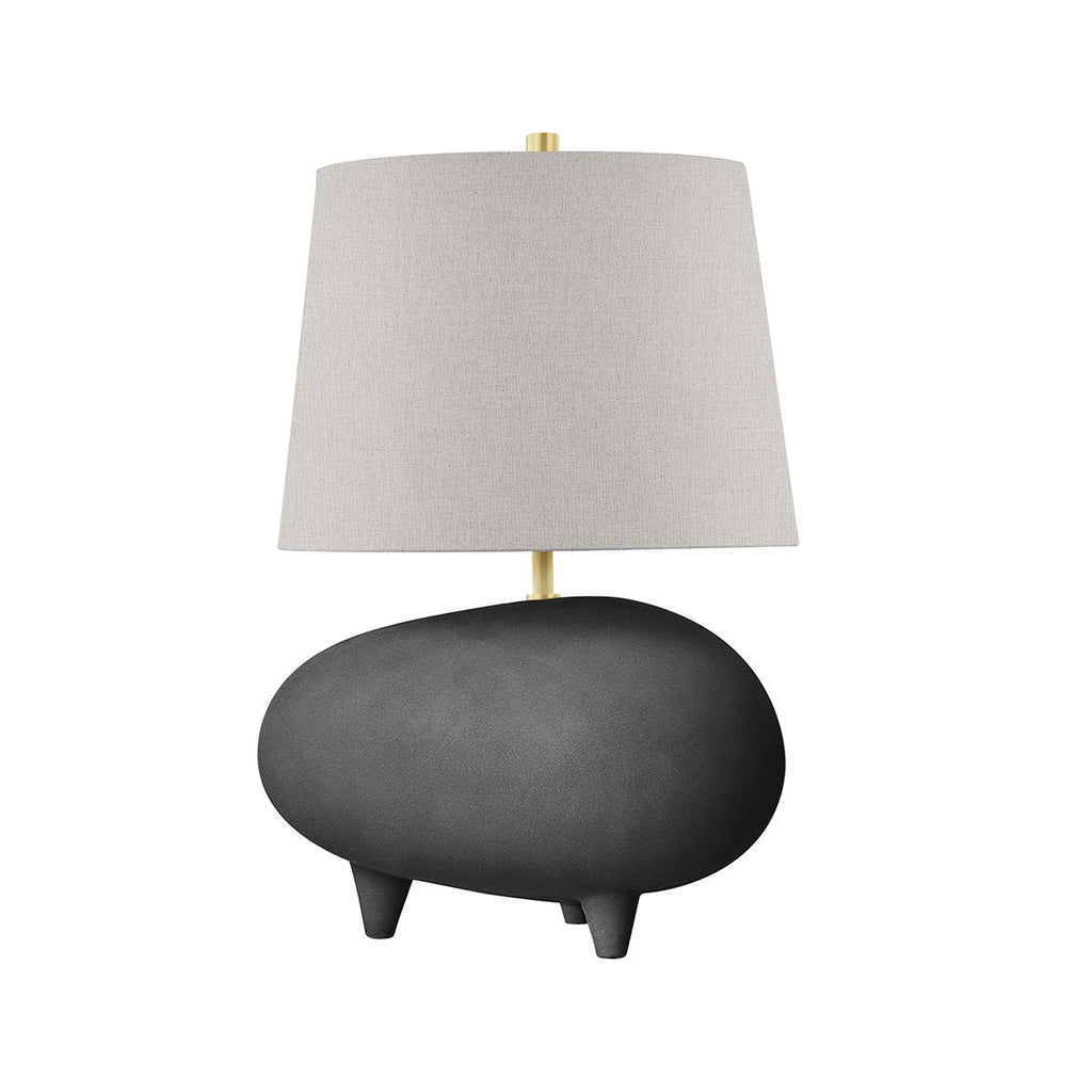 Hudson Valley Lighting Tiptoe Aged Brass/matte Black 12.5W x 12.5L x 18.5H Table Lamp