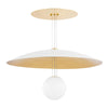 Hudson Valley Lighting Brim Soft White/Gold Leaf 36W X 36L X 18.25H Chandelier