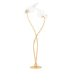 Hudson Valley Lighting Frond Gold Leaf/Textured On White Combo 25.25W X 25.25L X 67.5H Floor Lamp