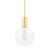 Hudson Valley Lighting Gio Aged Brass 11W X 11L X 11H Pendant