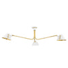 Hudson Valley Lighting Split Aged Brass/Soft White 62.5W X 62.5L X 13.25H Semi-Flush Mount