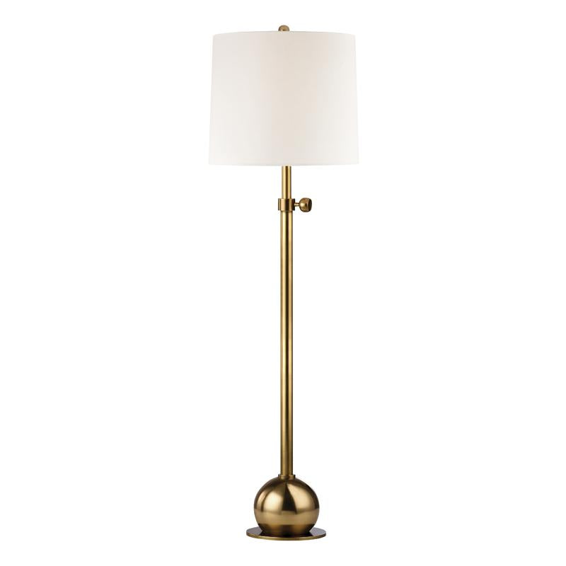 Hudson Valley Lighting Marshall Vintage Brass 19W x 19L x 62H Floor Lamp