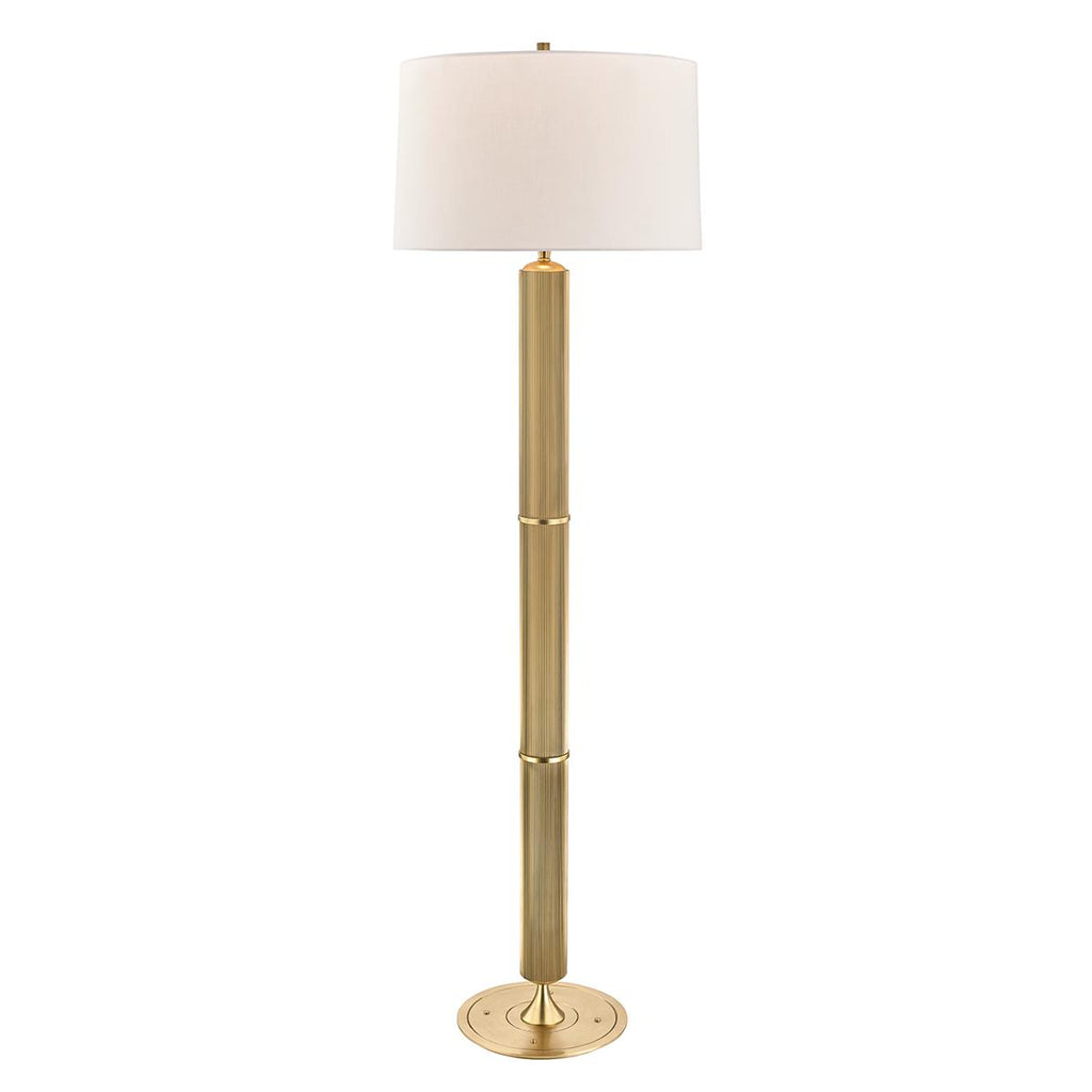 Hudson Valley Lighting Tompkins Aged Brass 19W x 19L x 64.75H Floor Lamp