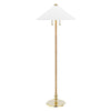 Hudson Valley Lighting Flare Aged Brass 24W X 24L X 62.25H Floor Lamp