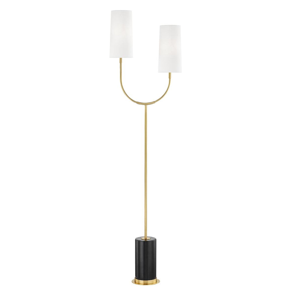 Hudson Valley Lighting Vesper Aged Brass 17.5W x 17.5L x 67H Floor Lamp