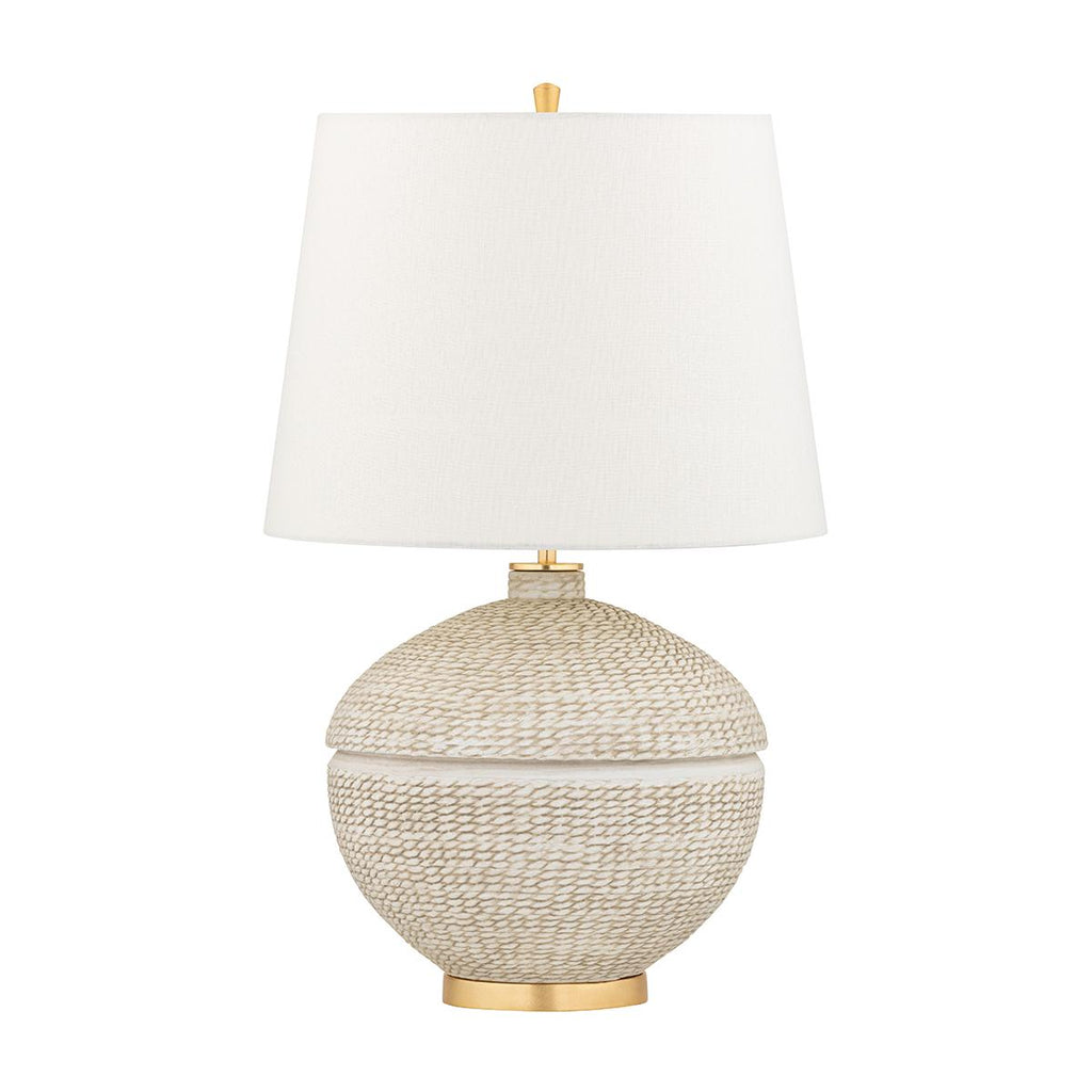 Hudson Valley Lighting Katonah Gold Leaf 15.5W x 15.5L x 23.75H Table Lamp