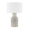 Hudson Valley Lighting Breezy Point Aged Brass/Ceramic Matte Dune 17W X 17L X 24.75H Table Lamp