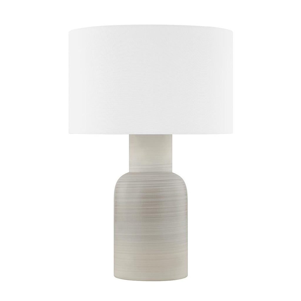 Hudson Valley Lighting Breezy Point AGED BRASS/CERAMIC MATTE DUNE 17W x 17L x 24.75H Table Lamp