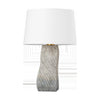 Hudson Valley Lighting Raiden Aged Brass/ Ceramic Windswept White 19W X 19L X 28.25H Table Lamp