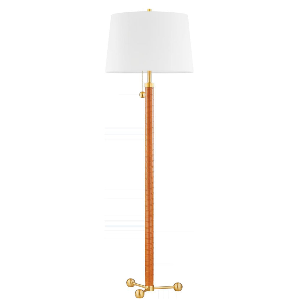 Hudson Valley Lighting Noho Aged Brass 21.75W x 21.75L x 69.5H Floor Lamp