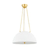 Hudson Valley Lighting Chiswick Aged Brass 20W X 20L X 11.25H Pendant