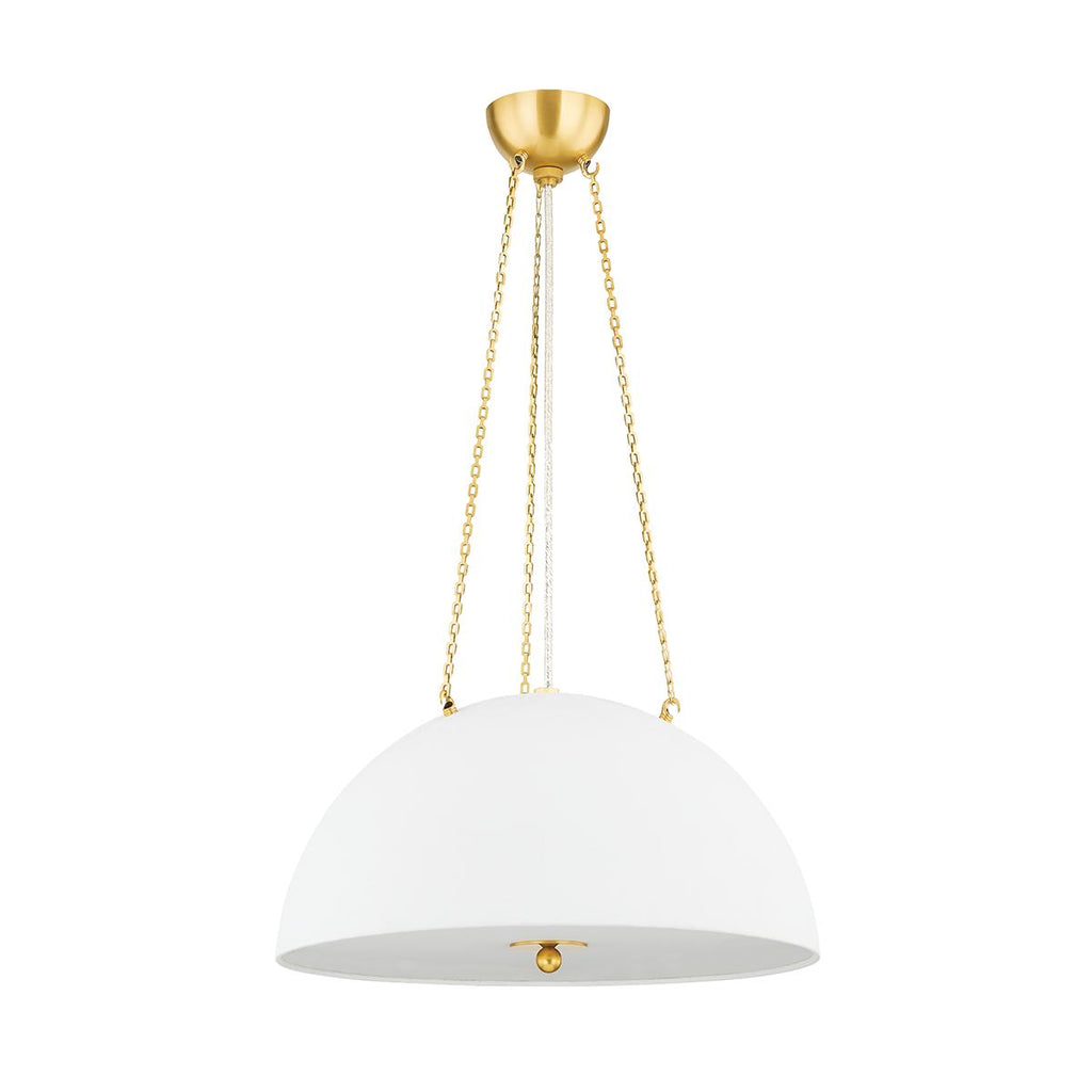 Hudson Valley Lighting Chiswick Aged Brass 20W x 20L x 11.25H Pendant