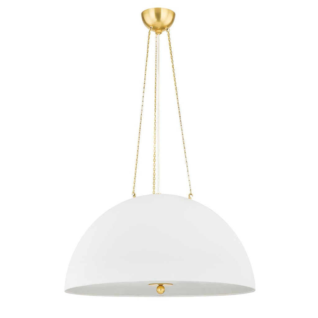 Hudson Valley Lighting Chiswick Aged Brass 30W x 30L x 16.75H Pendant