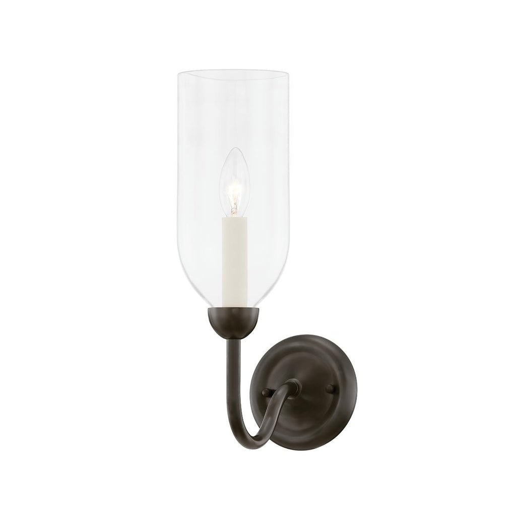 Hudson Valley Lighting Classic No.1 Distressed Bronze 4.75W x 4.75L x 14.75H Wall Sconce